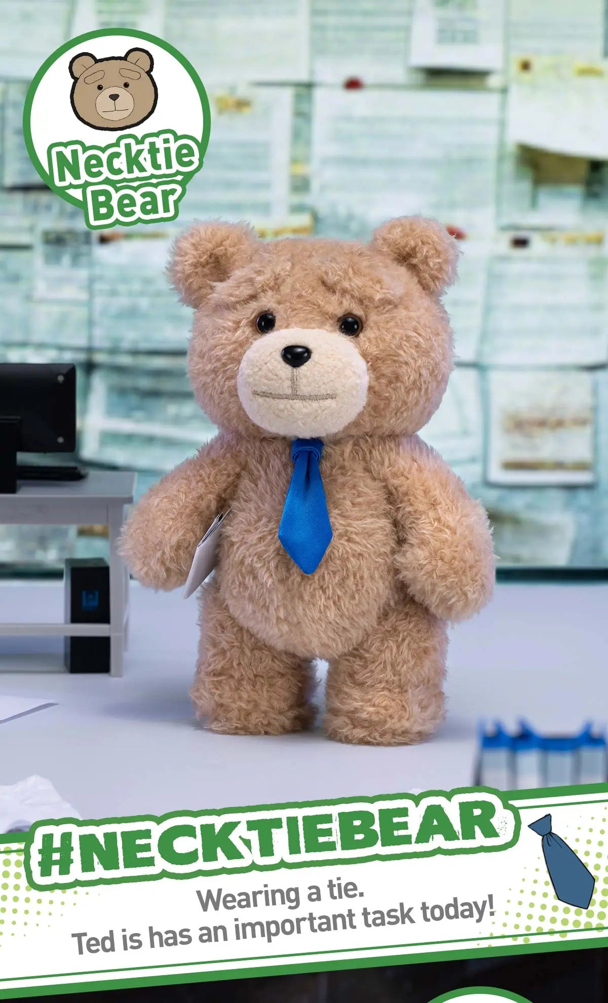Ted2 Teddy Bear Action Plush Pendant