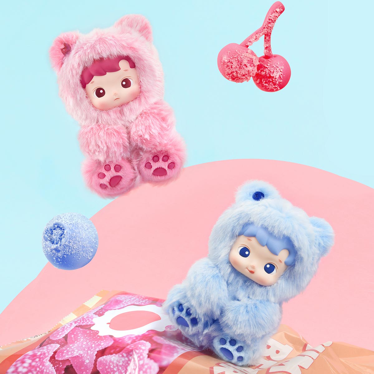 HACIPUPU Gummy Bear Series- Vinyl Plush Pendant Blind Box