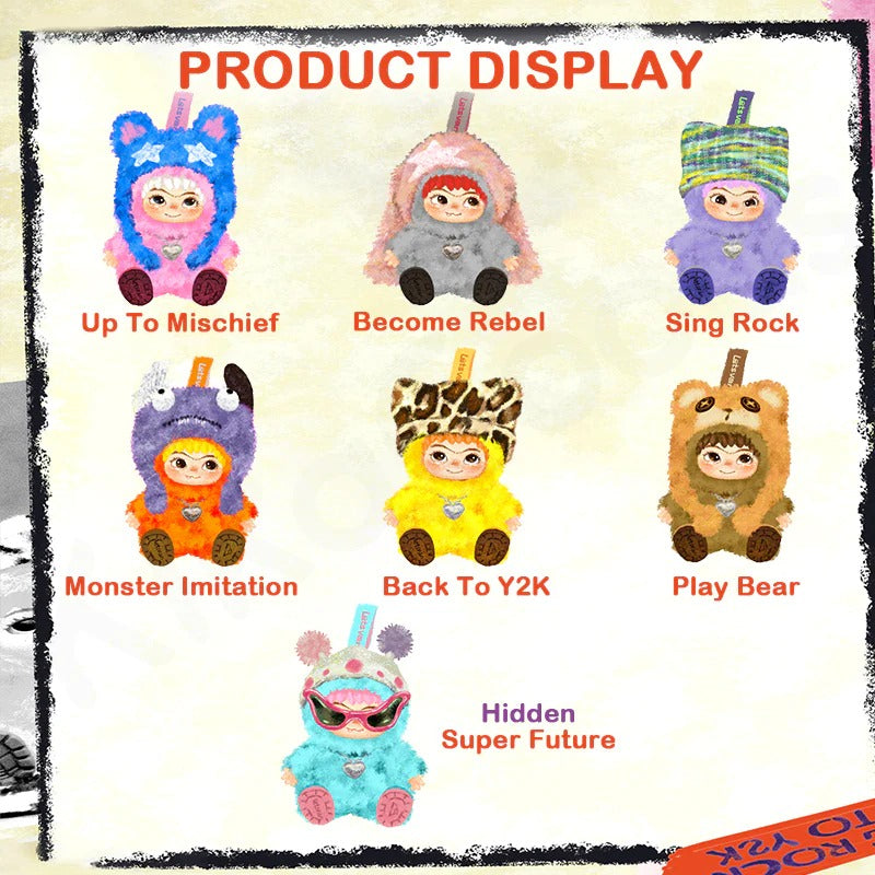 (PRE-ORDER) WAKUKU - Fuzzy Trendy Fun Party Series Plush Blind Box