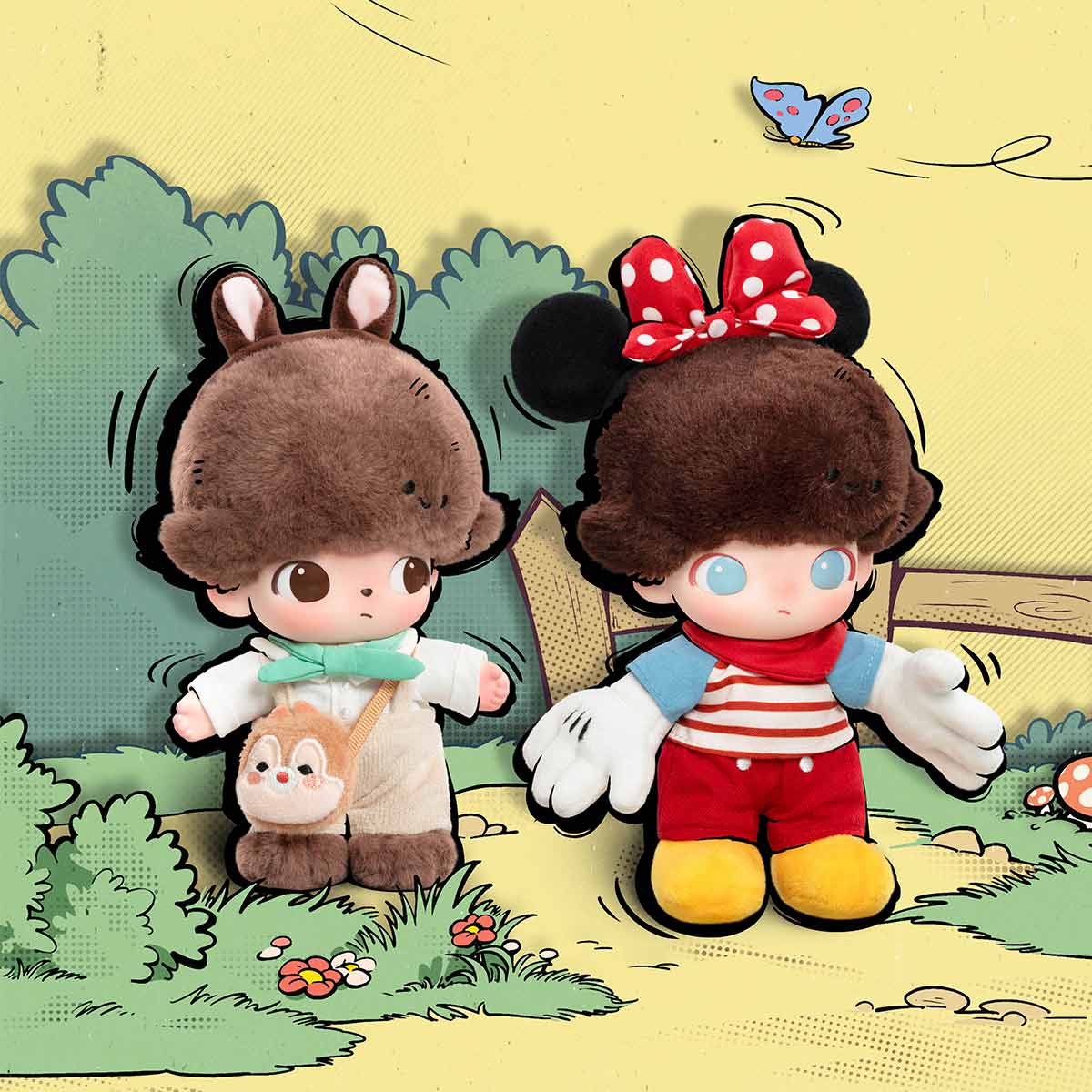 DIMOO WORLD x DISNEY Series- Vinyl Plush Keychain Blind Box (RESTOCK)