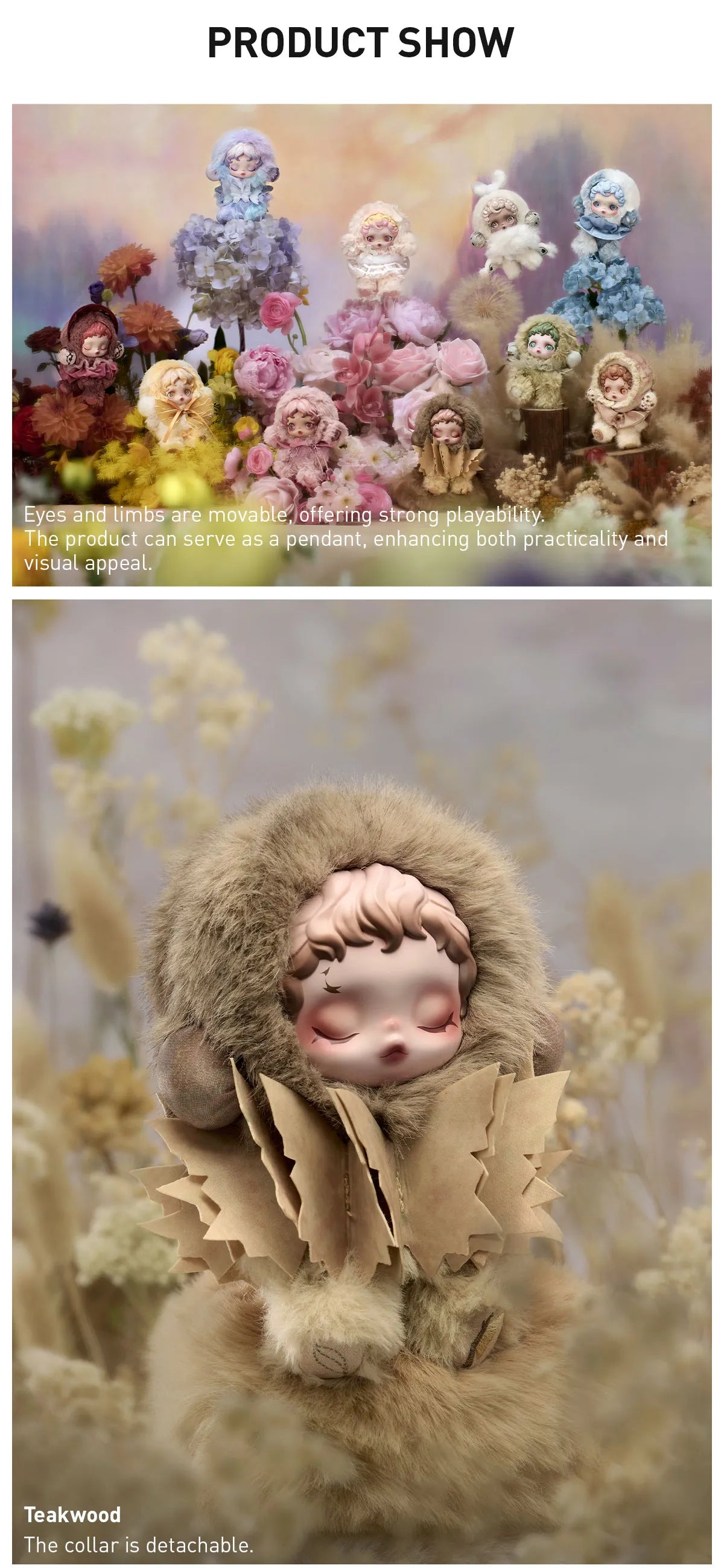 SKULLPANDA
L'impressionnisme Series Plush Doll Pendant