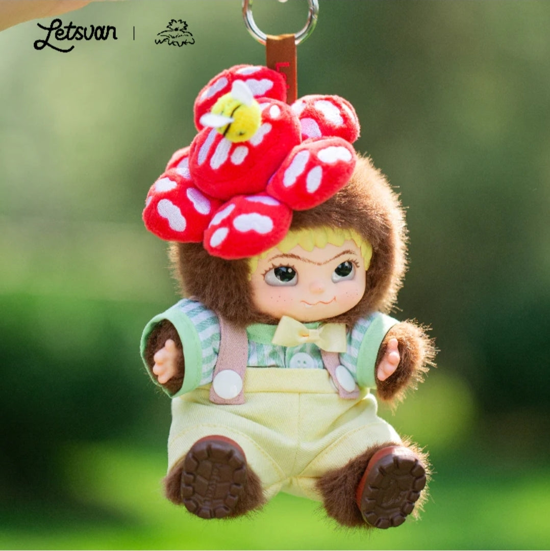 WAKUKU Flower Gentleman Vinyl Plush Doll Pendant