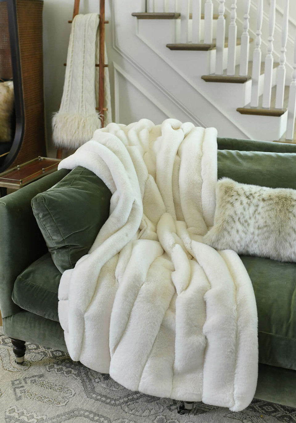 Faux Fur Posh Throw