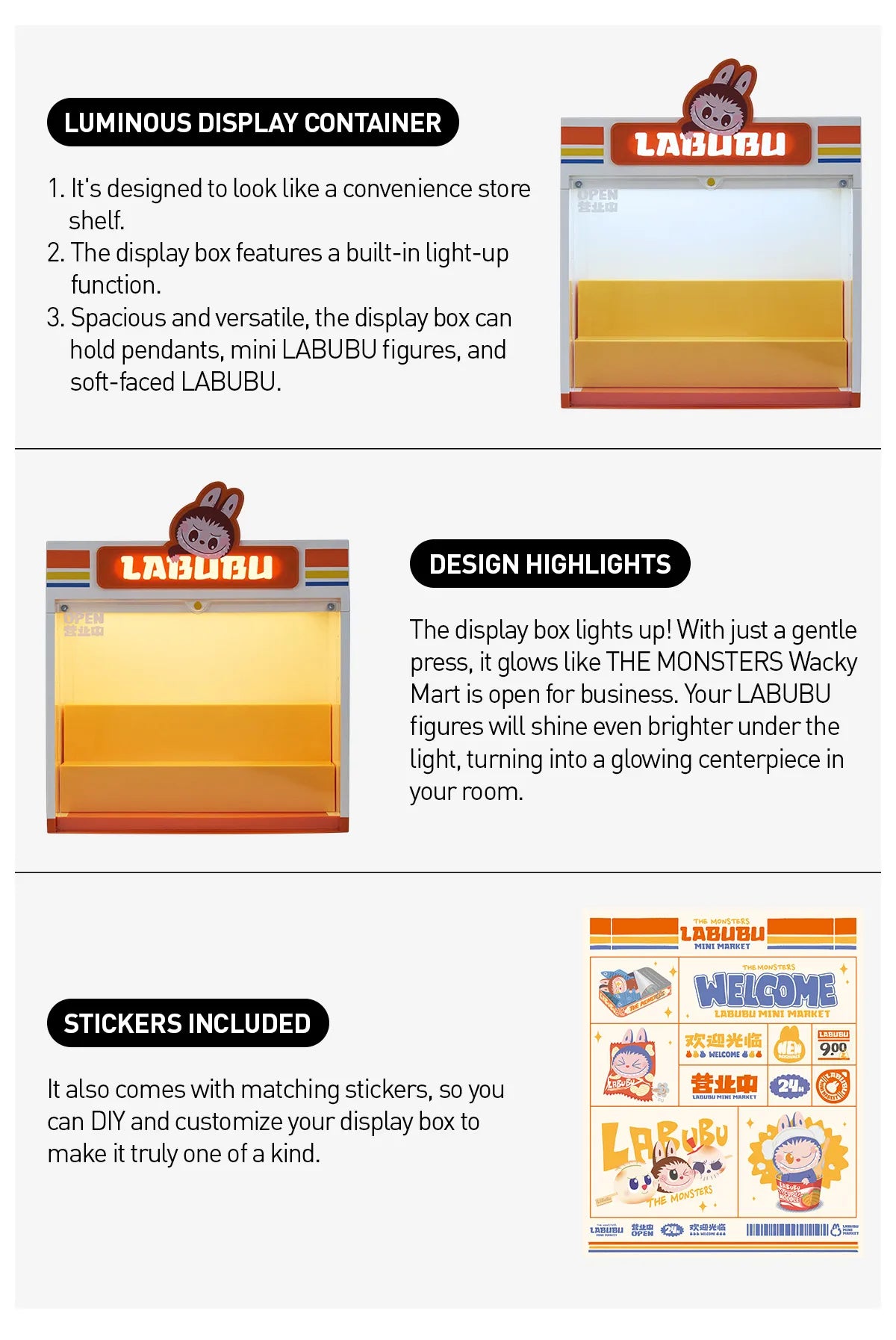 THE MONSTERS Wacky Mart Series- Display Container
