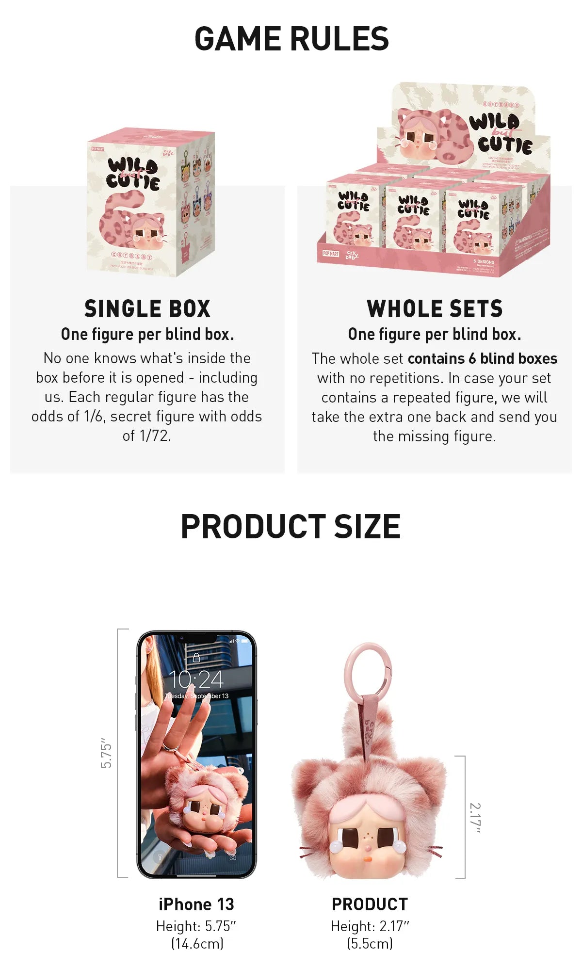 CRYBABY Wild but Cutie Series- Vinyl Plush Pendant Blind Box