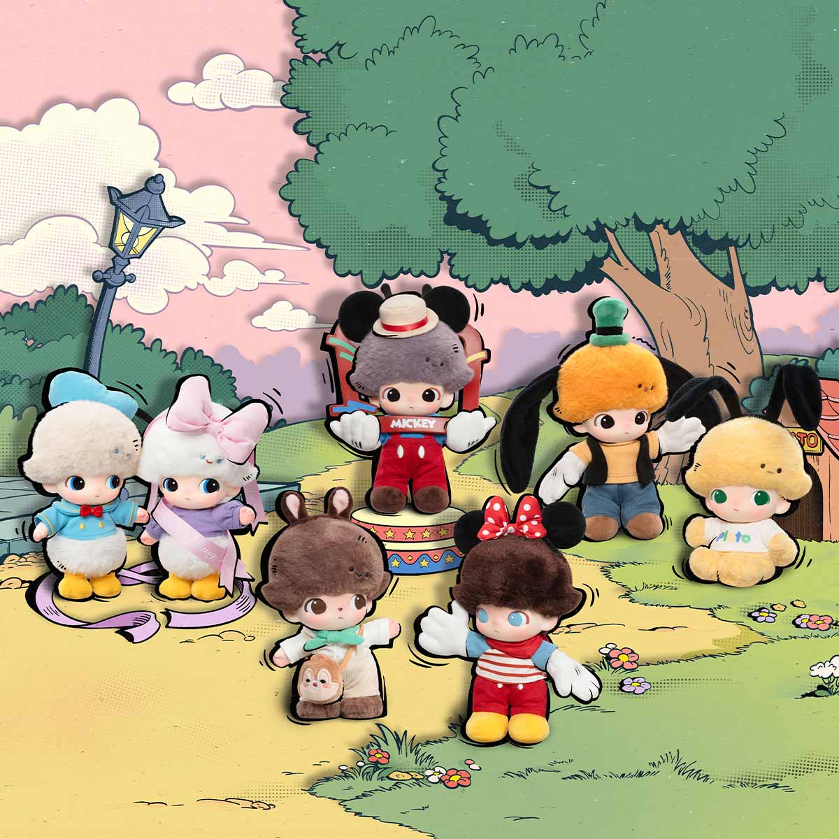 DIMOO WORLD x DISNEY Series- Vinyl Plush Keychain Blind Box (RESTOCK)