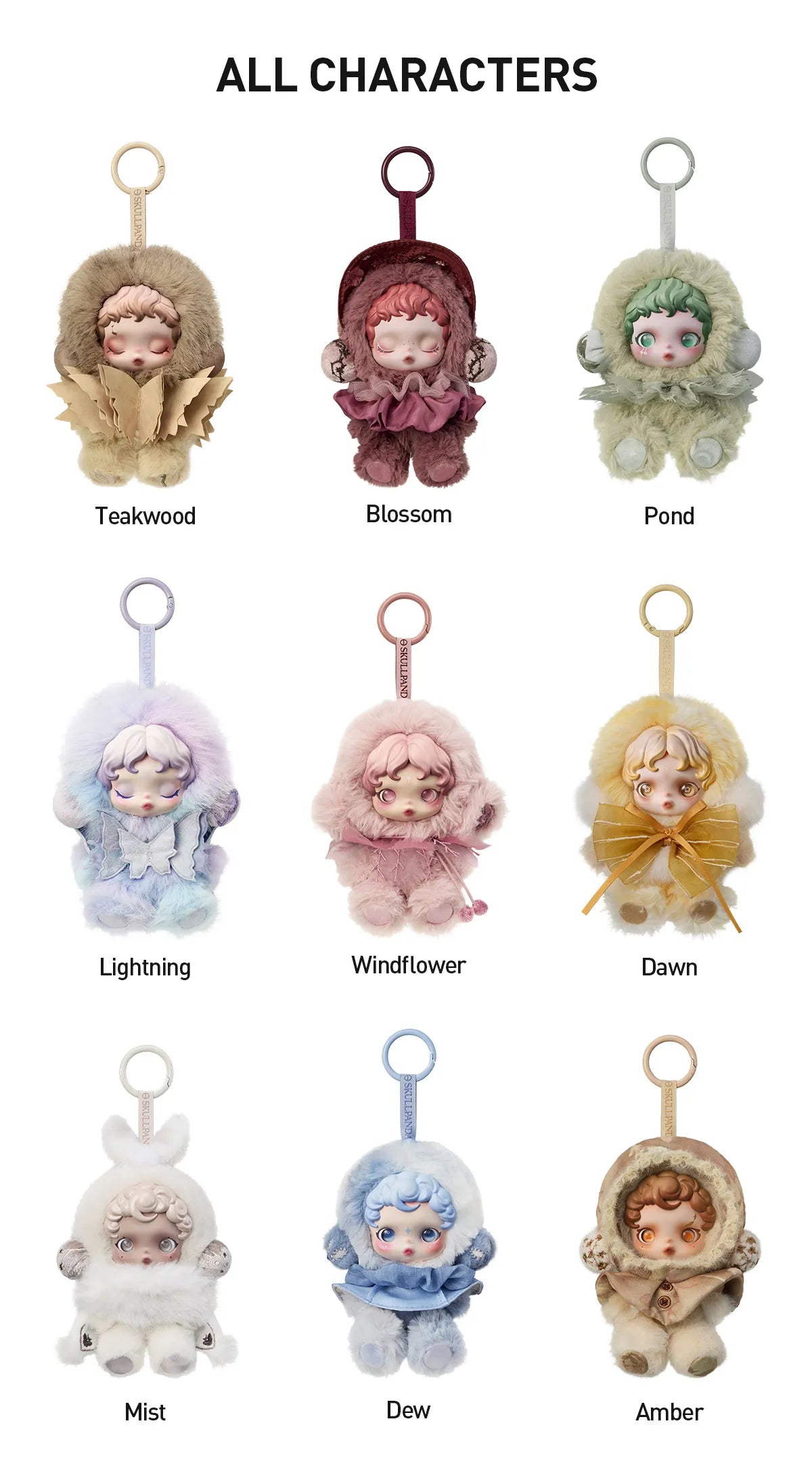 SKULLPANDA
L'impressionnisme Series Plush Doll Pendant