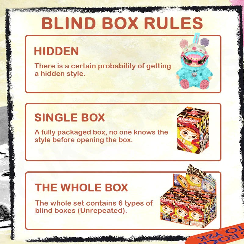 (PRE-ORDER) WAKUKU - Fuzzy Trendy Fun Party Series Plush Blind Box