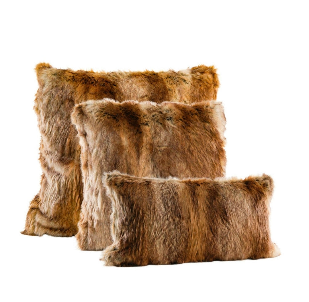 Signature Series Faux Fur Pillow Fisher