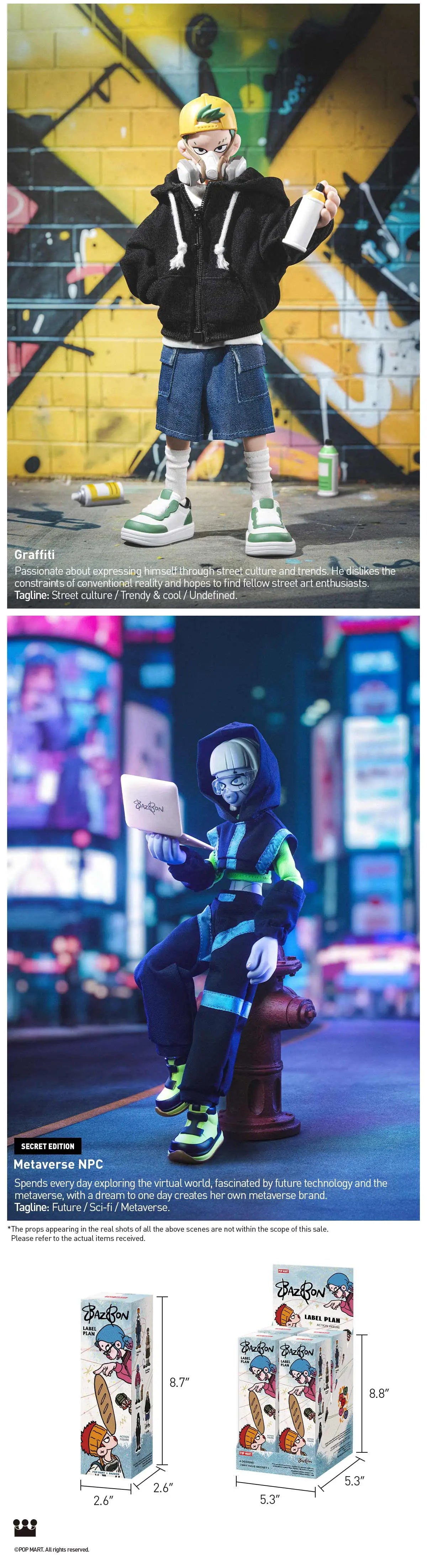 BAZBON Label Plan Series 1/8 Action Figures Blind Box