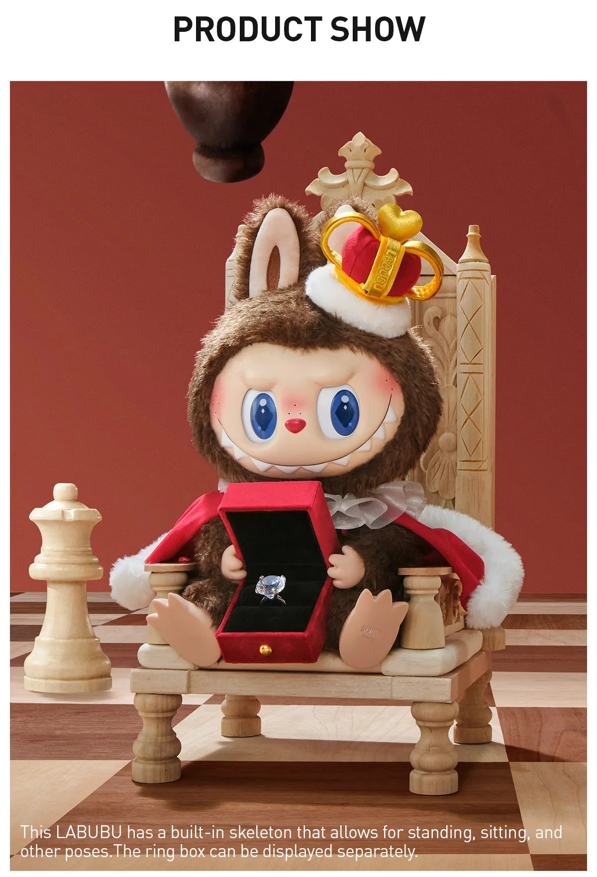 THE MONSTERS Let's Checkmate Series - Vinyl Plush Doll