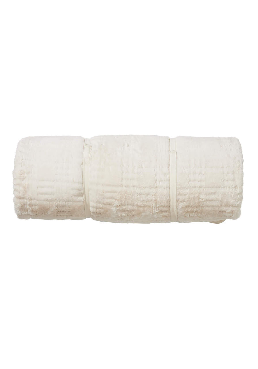 Ivory Faux Fur Sleeping Bag