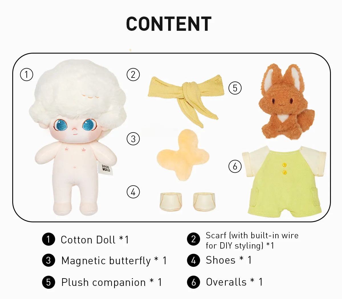 DIMOO By Your Side Series-Cotton Doll