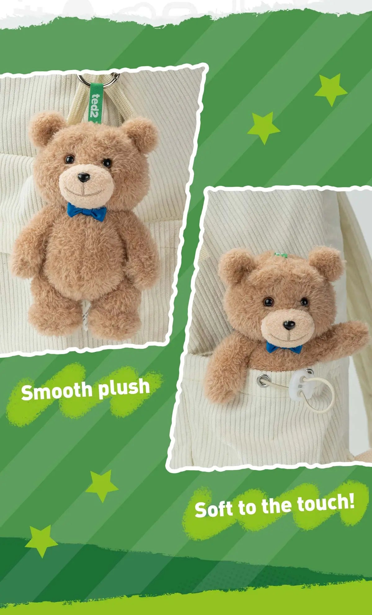 Ted2 Teddy Bear Action Plush Pendant