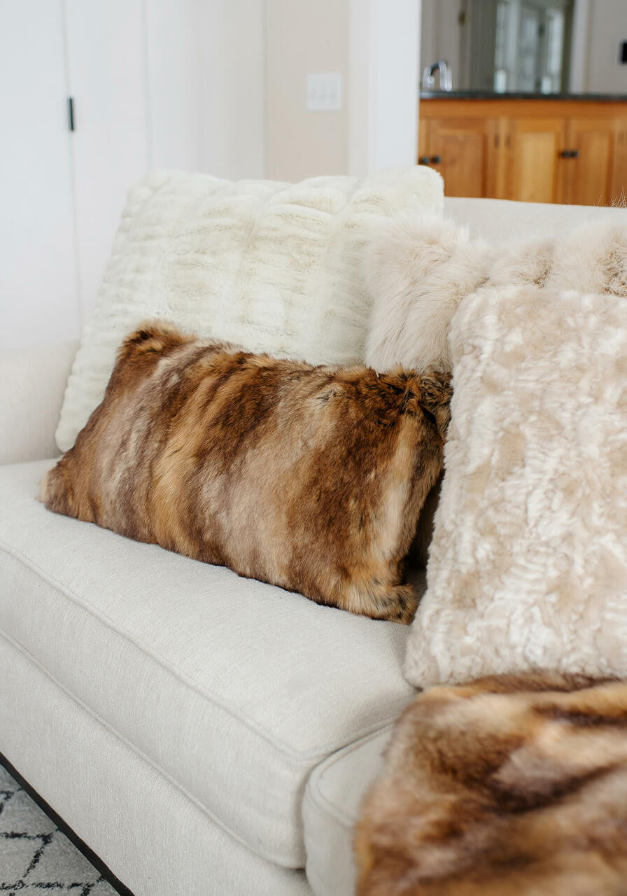 Signature Series Faux Fur Pillow Fisher