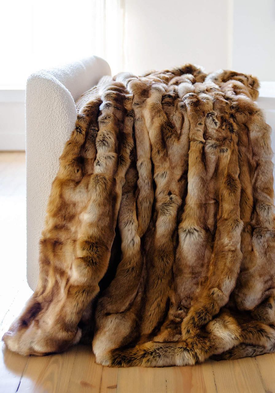 Signature Series Fisher Faux Fur Throws