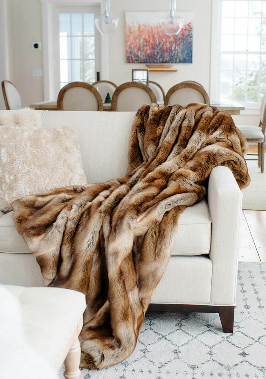 Signature Series Fisher Faux Fur Throws