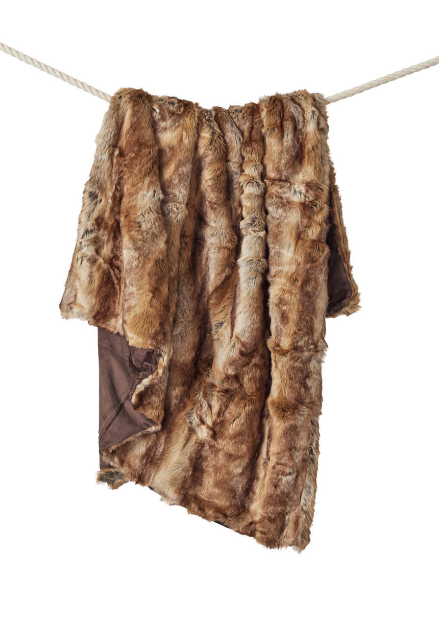 Signature Series Fisher Faux Fur Throws