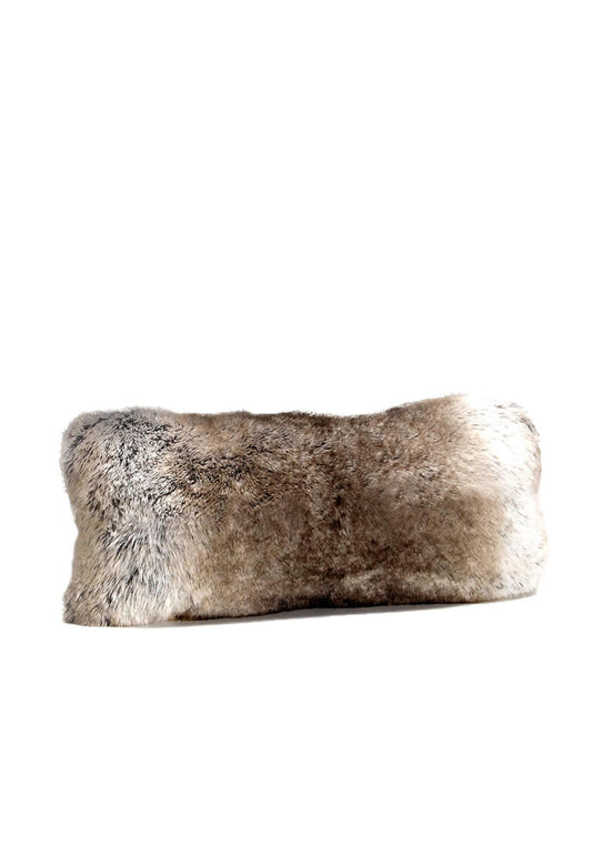 Signature Series Grey Rabbit Faux Fur Pillows (Backorder)