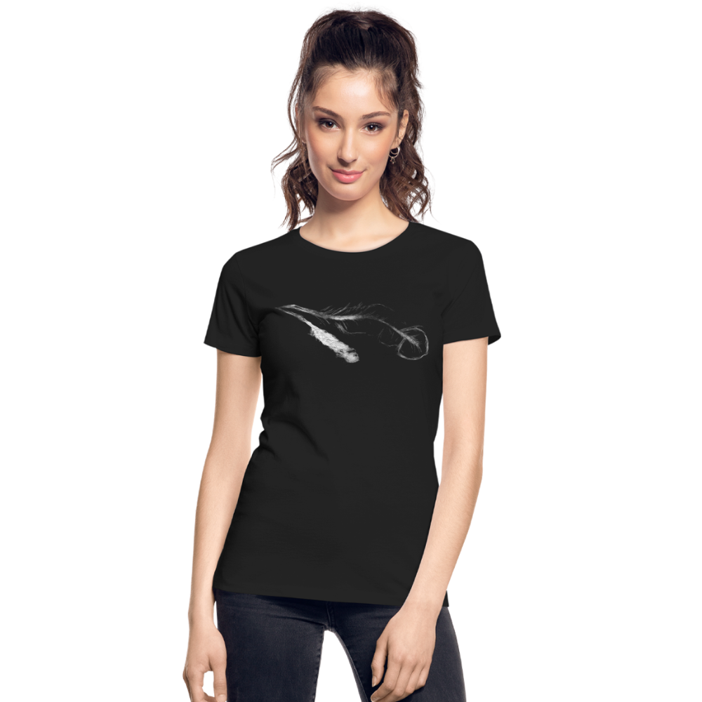 Broken and Beautiful Feather Women’s Premium Organic T-Shirt - black