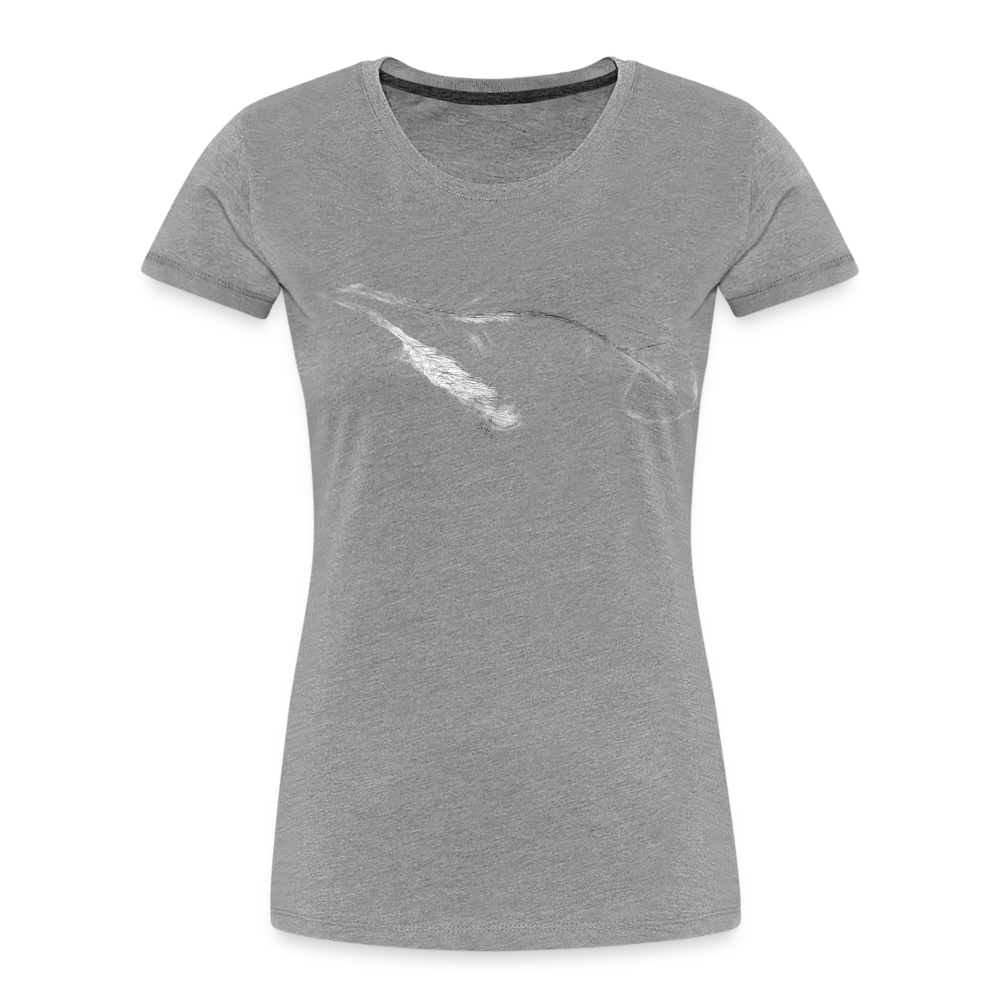 Broken and Beautiful Feather Women’s Premium Organic T-Shirt - heather gray