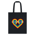 "Love is Love" Eco-Friendly Cotton Tote - black