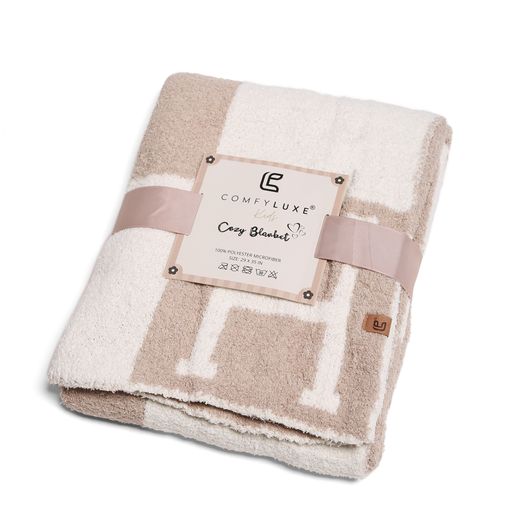 Baby blanket beige h 3