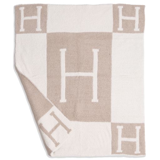 Baby blanket beige h 2