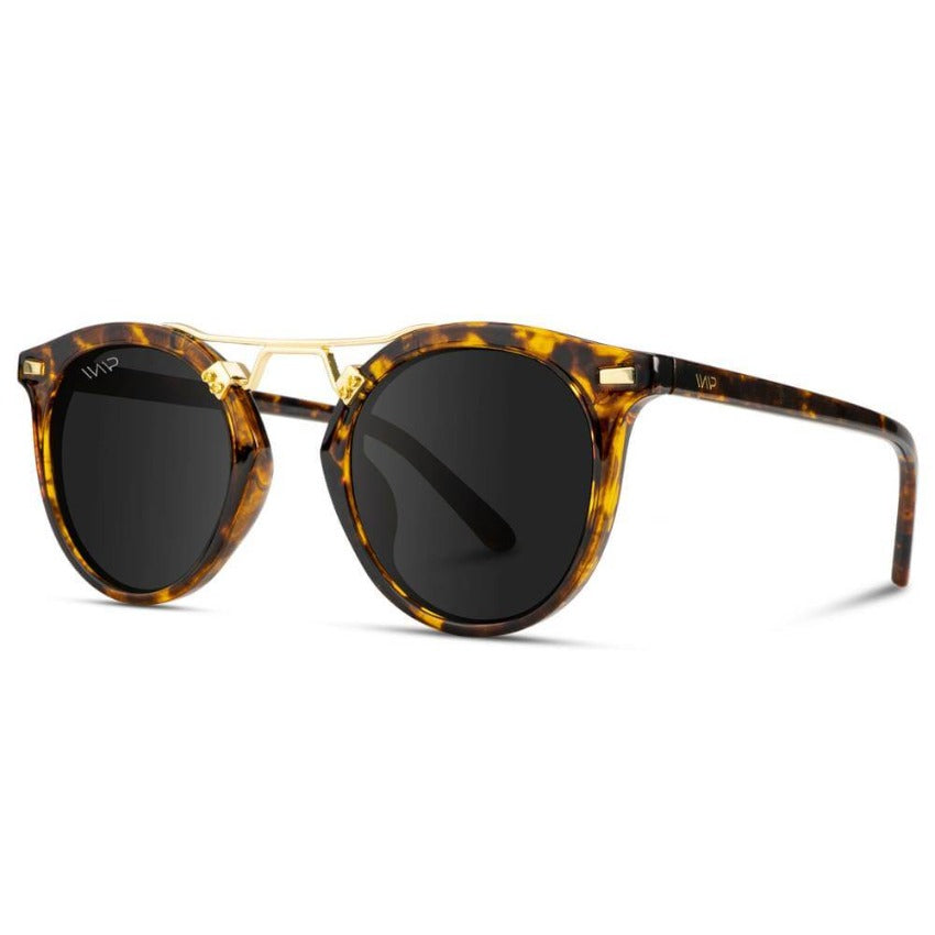 SKYLER Circular-shaped Tortoise Shell Sunglasses