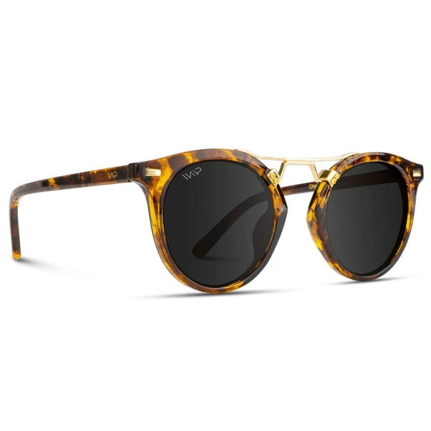 SKYLER Circular-shaped Tortoise Shell Sunglasses