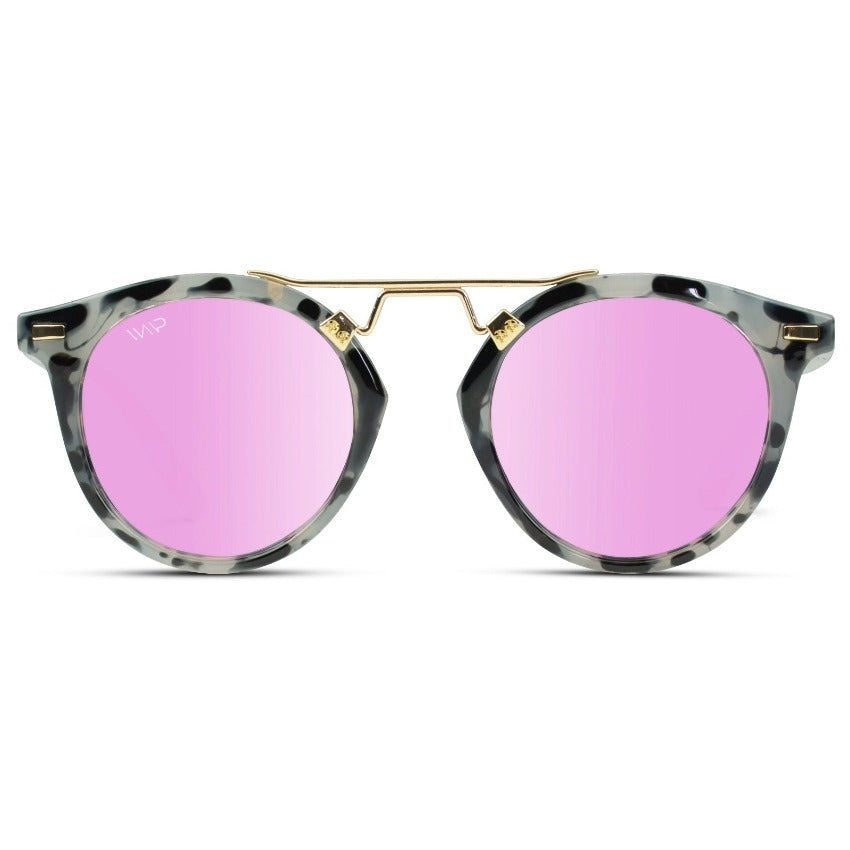 SKYLER Circular-shaped Tortoise Shell Sunglasses