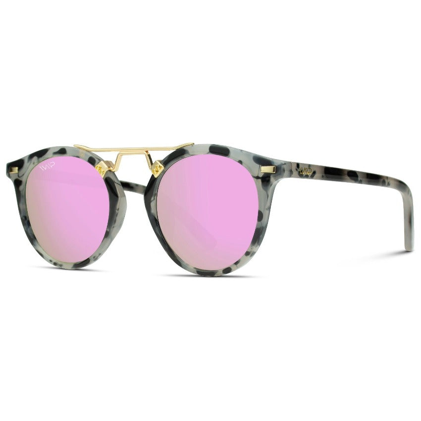 SKYLER Circular-shaped Tortoise Shell Sunglasses