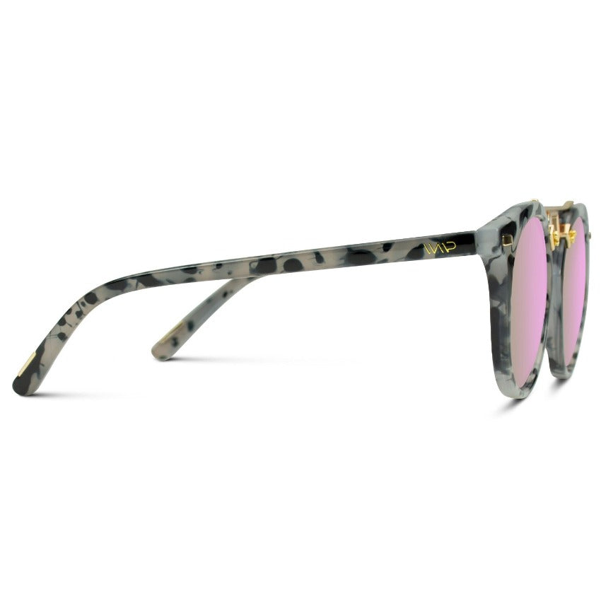 SKYLER Circular-shaped Tortoise Shell Sunglasses