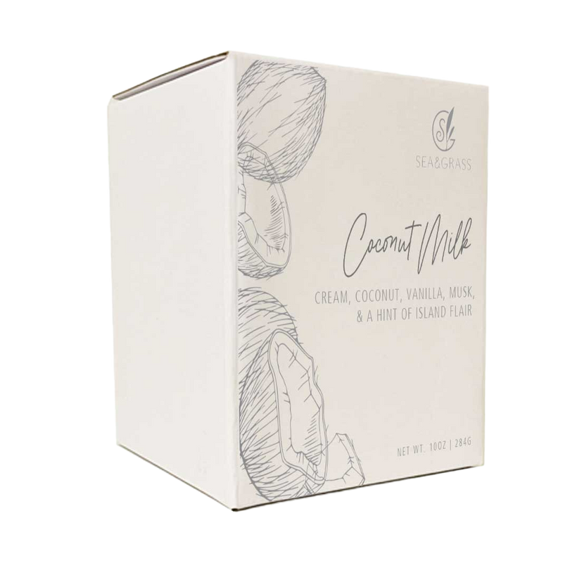 Island Tropical Scented Soy-Based Candle Coconut Milk