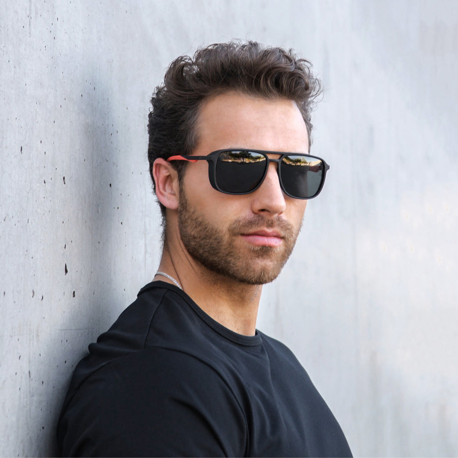 Square Acrylic Aviator Sunglasses