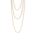 3 Layered Chain Necklace gold