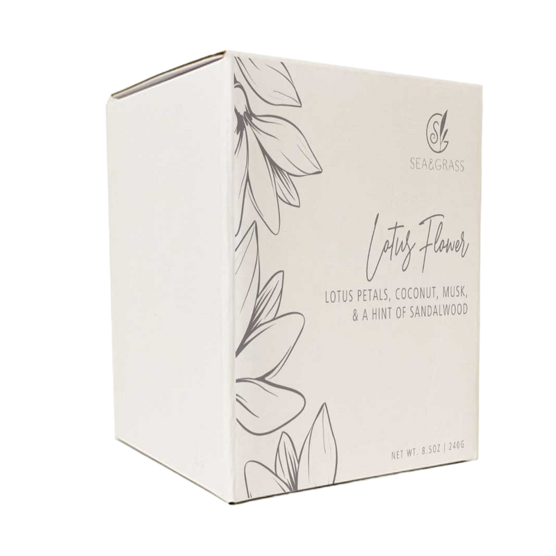 Island Tropical Scented Soy-Based Candle Lotus Flower