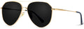 Notched Aviator Sunglasses