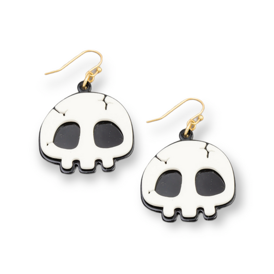 Halloween Themed Acrylic Earrings skull