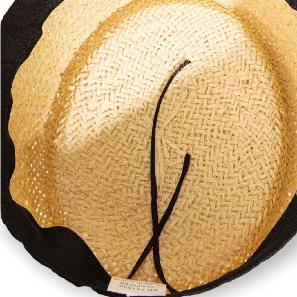 Straw Braid Pork Pie Sun Hat