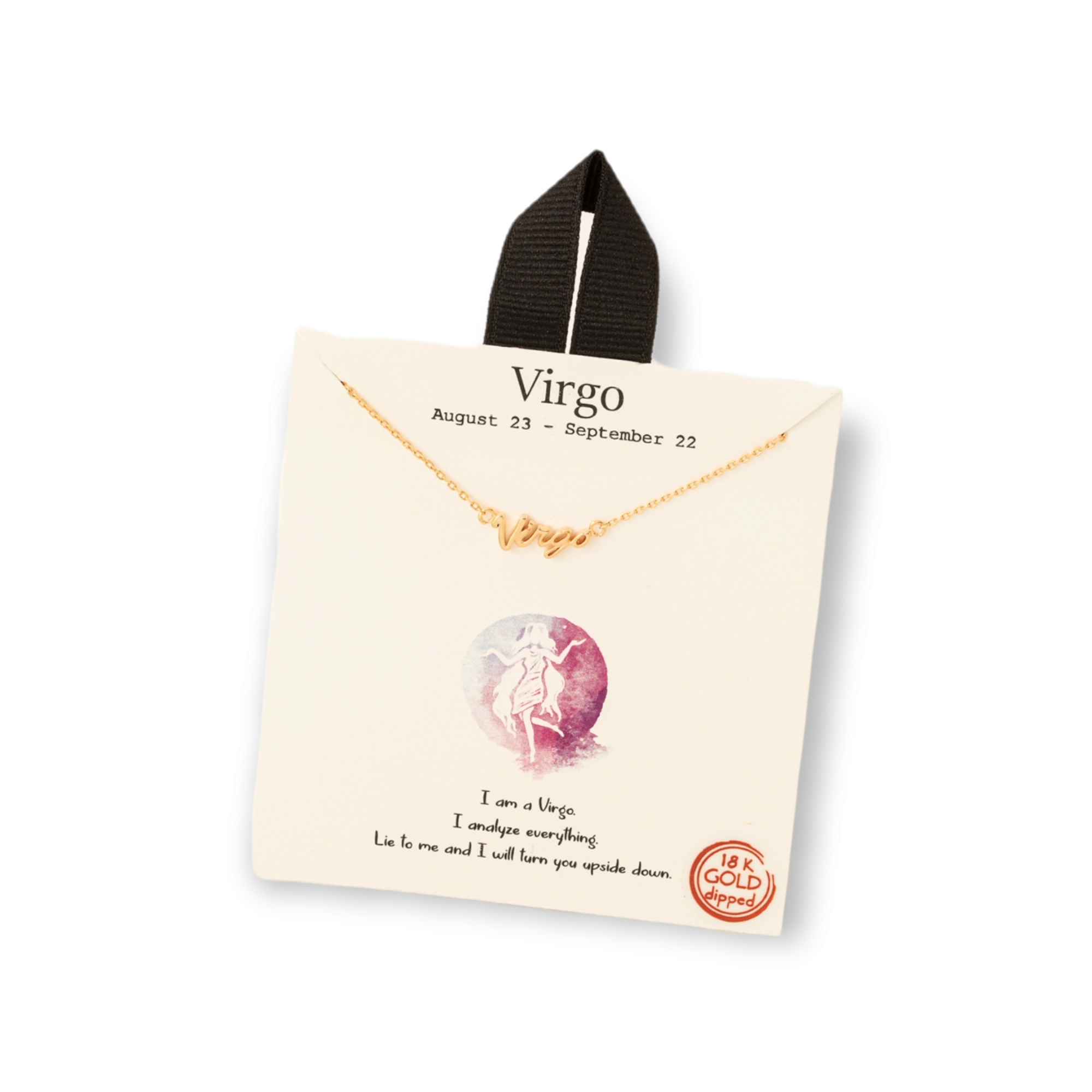 Handwritten Zodiac Constellation Necklace virgo