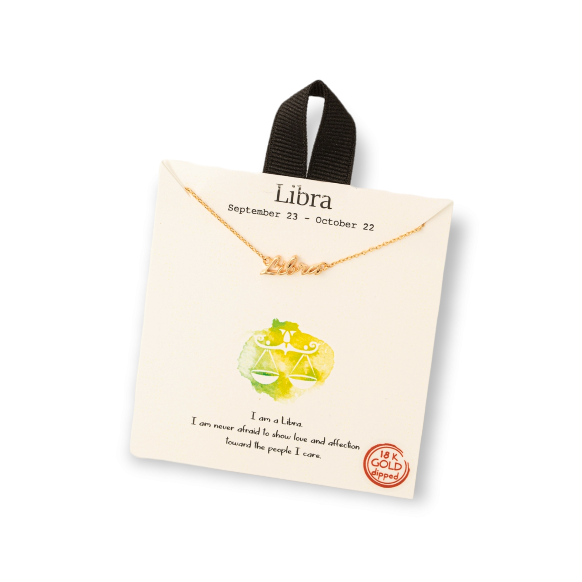Handwritten Zodiac Constellation Necklace libra