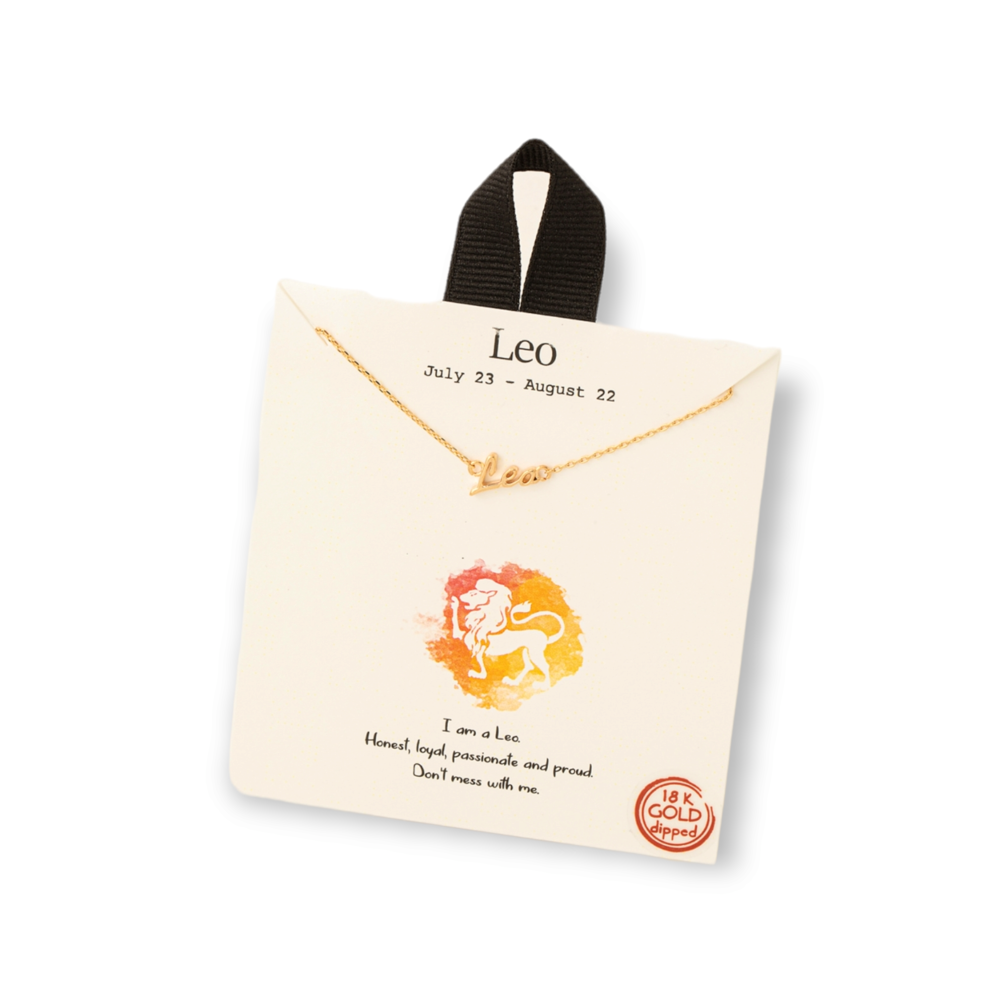 Handwritten Zodiac Constellation Necklace leo