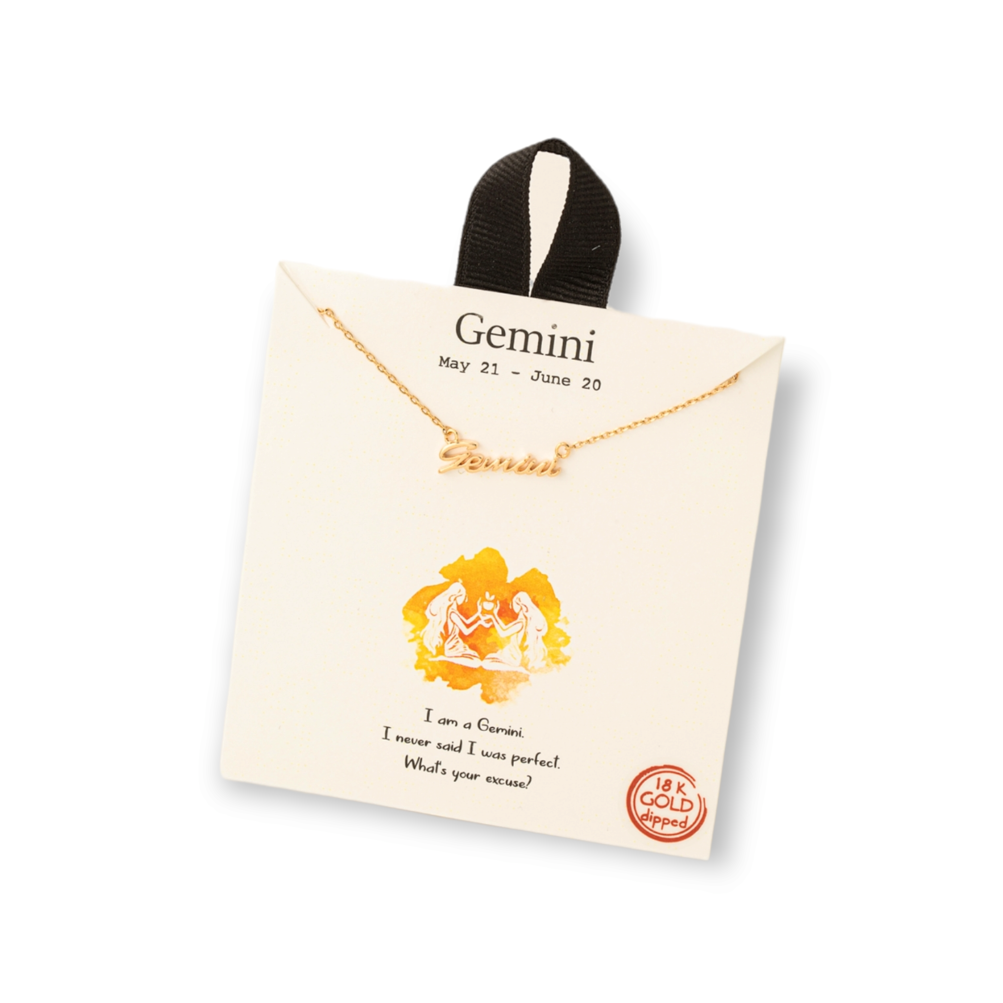 Handwritten Zodiac Constellation Necklace gemini