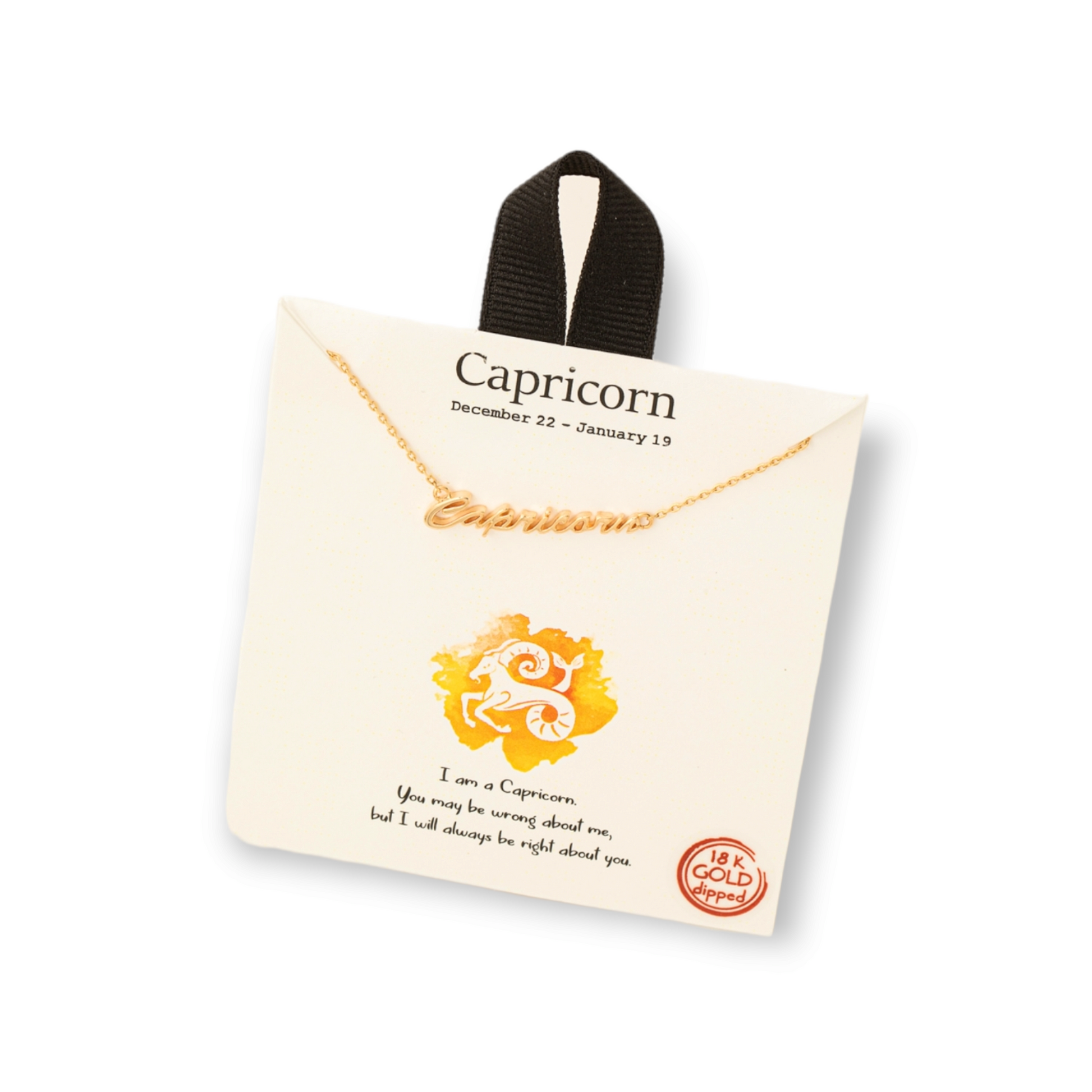 Handwritten Zodiac Constellation Necklace capricorn