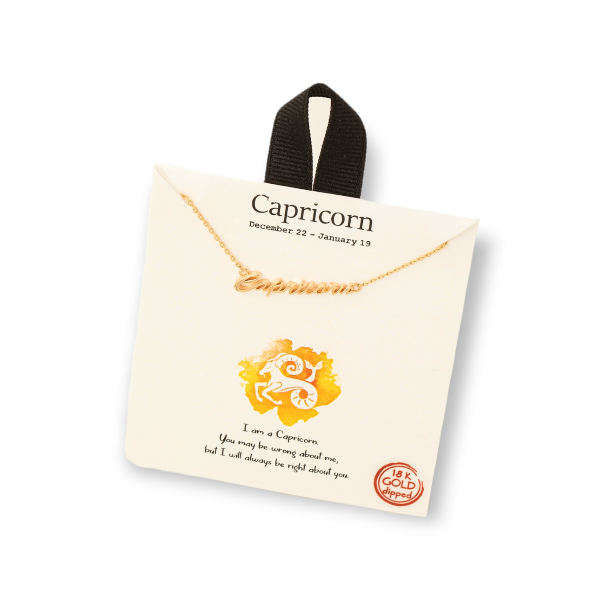 Handwritten Zodiac Constellation Necklace capricorn