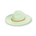 Mint green Chain Link Strap Western Fashion Hat