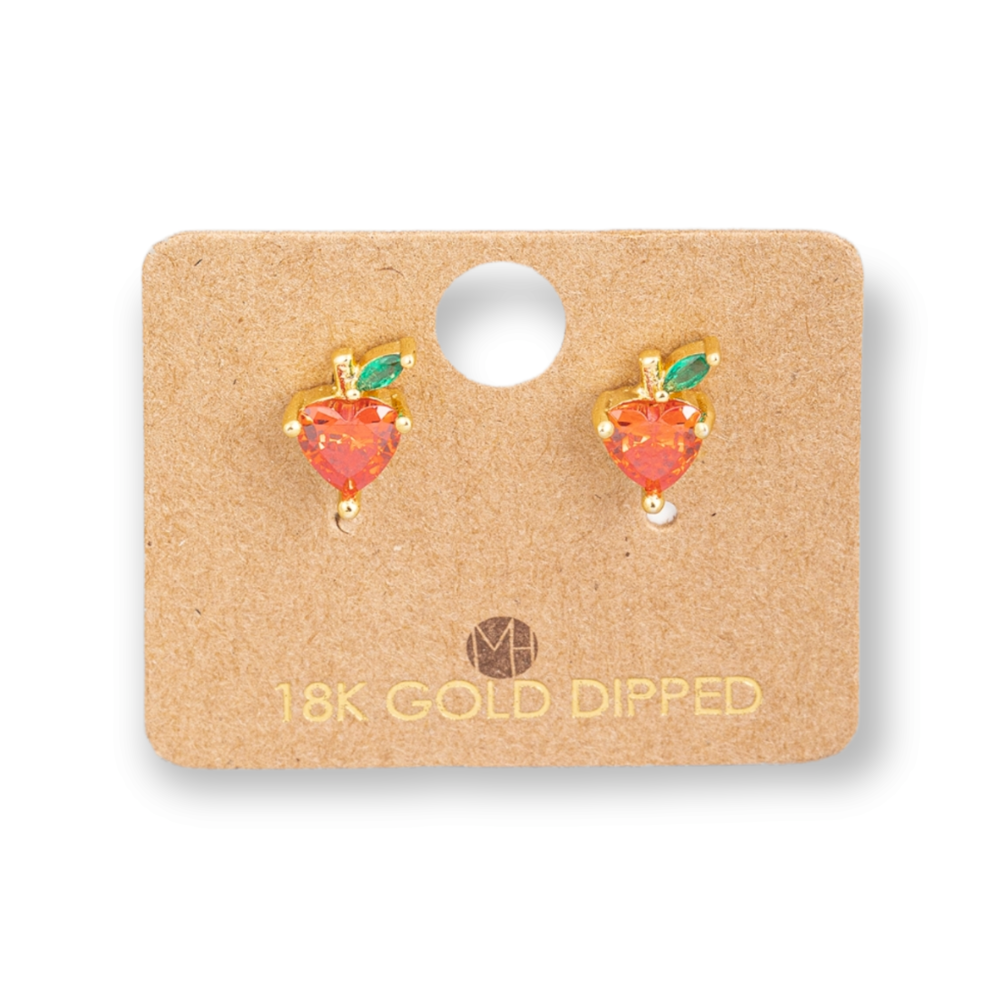 Fruit Stud Earrings red apple