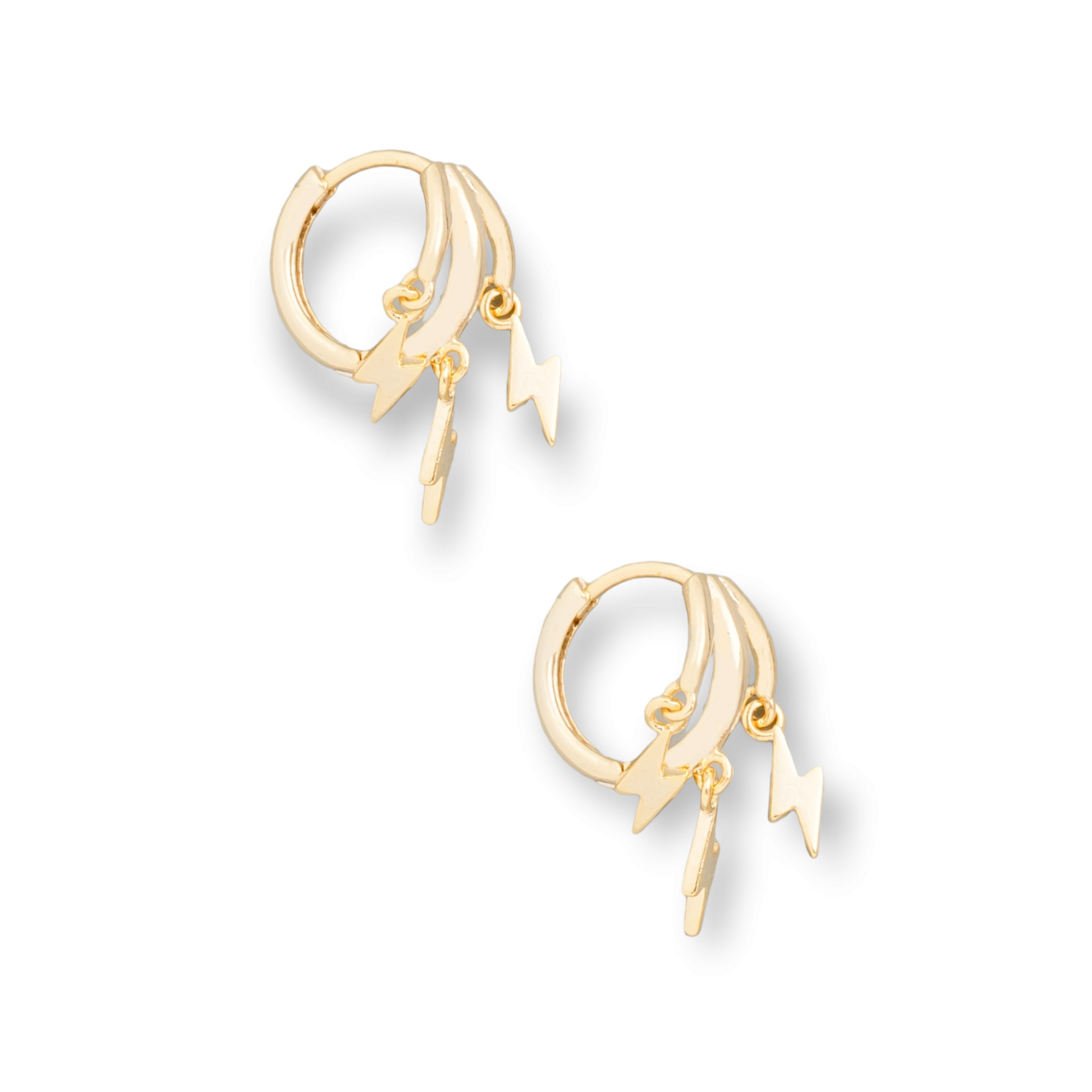 Mini Lightning Huggie Hoop Earrings

