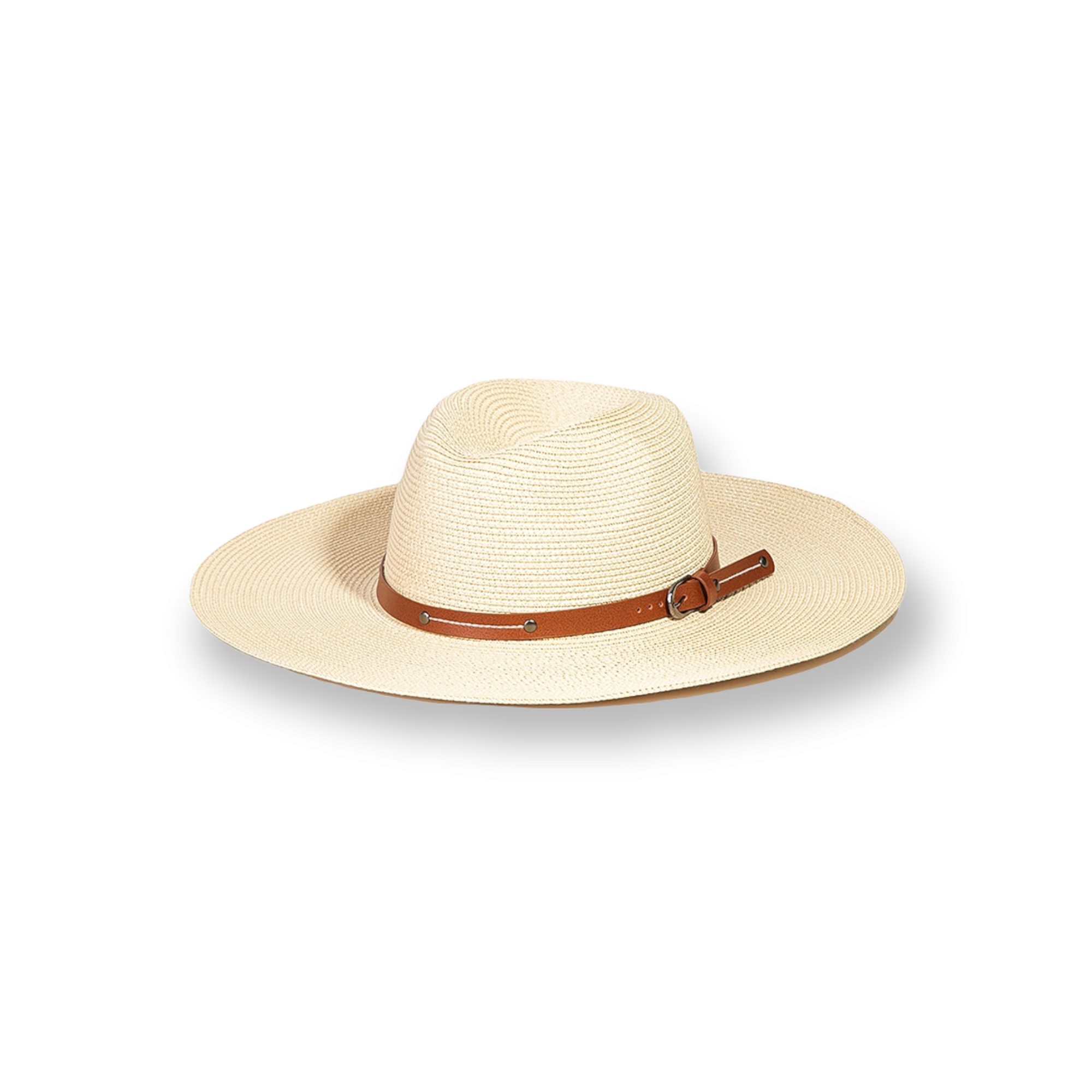 Woven Buckle Band Fedora Hat